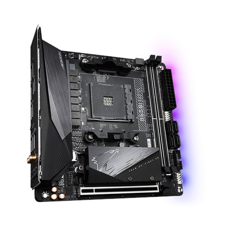 Gigabyte | B550I AORUS PRO AX 1.0 | Processor family AMD | Processor socket AM4 | DDR4 DIMM | Memory slots 2 | Chipset AMD B | M - 3